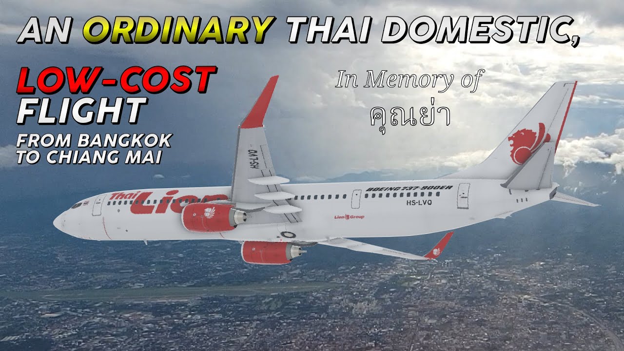 Thai Lion Air: Economy Class (Boeing 737-9GPER)[Bangkok (Don Mueang) - Chiang Mai]