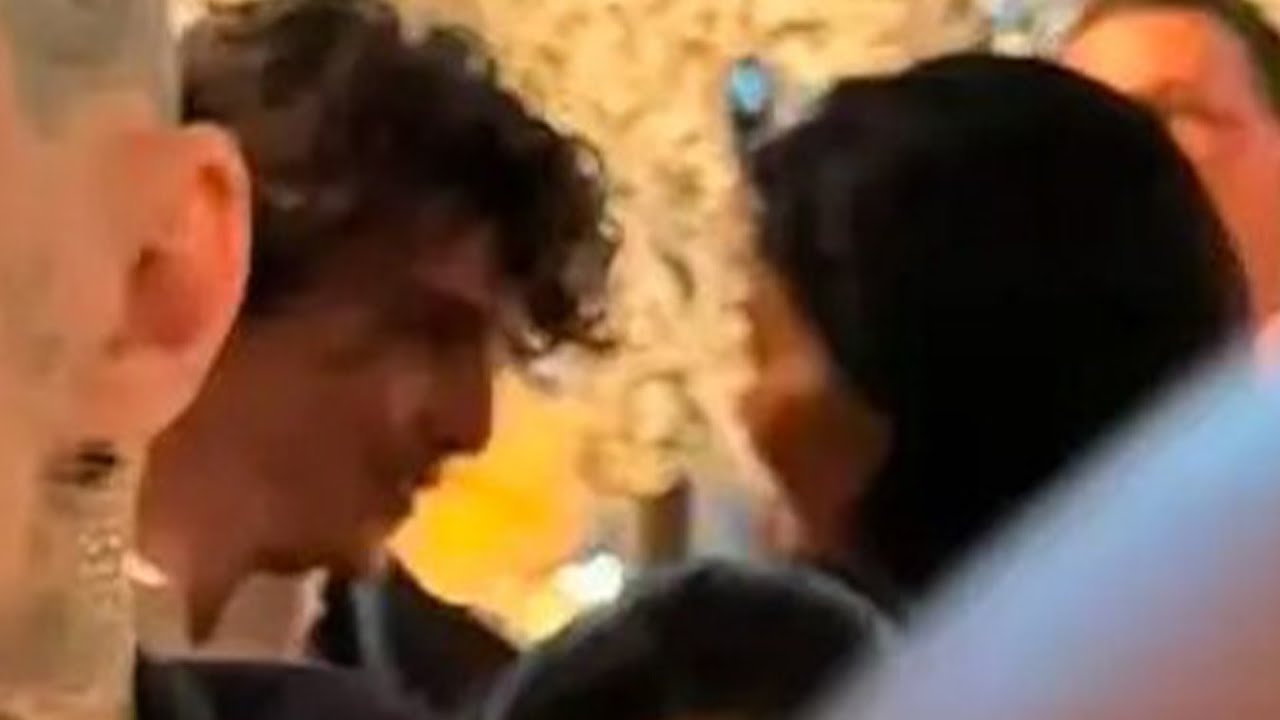Timothée Chalamet Joins Kylie Jenner at Kardashian Christmas Party