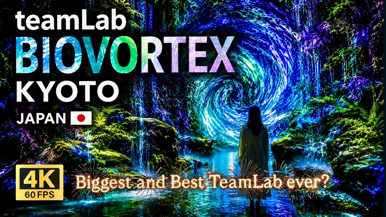 TeamLab Biovortex Kyoto 4K Full Tour: Japan’s Largest Immersive Digital Art Museum