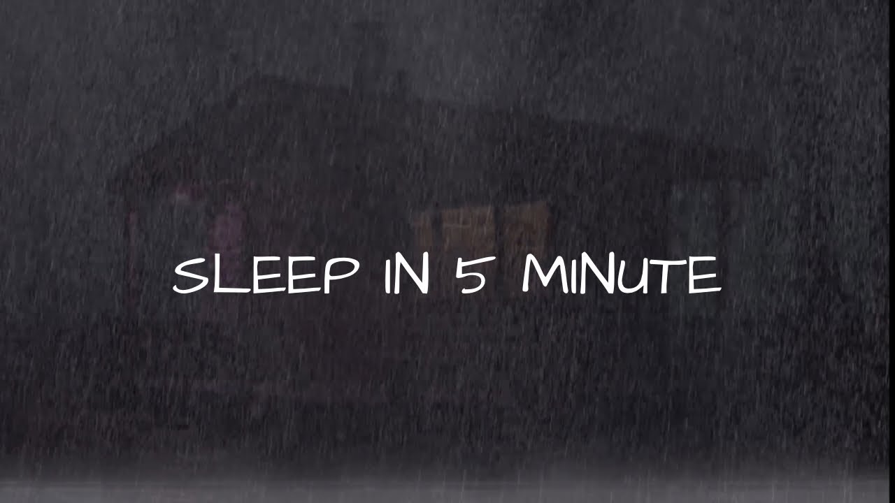 1 Hours of Heavy Rain for Deep Sleep 🌧️ | Black Screen Rain Sounds