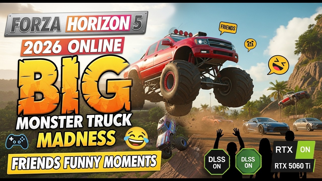 Epic Laughs Ahead! 🤣 Forza Horizon 5 2026: Online  Monster Truck Madness Friends! 🚚💨 [Funny Moments]