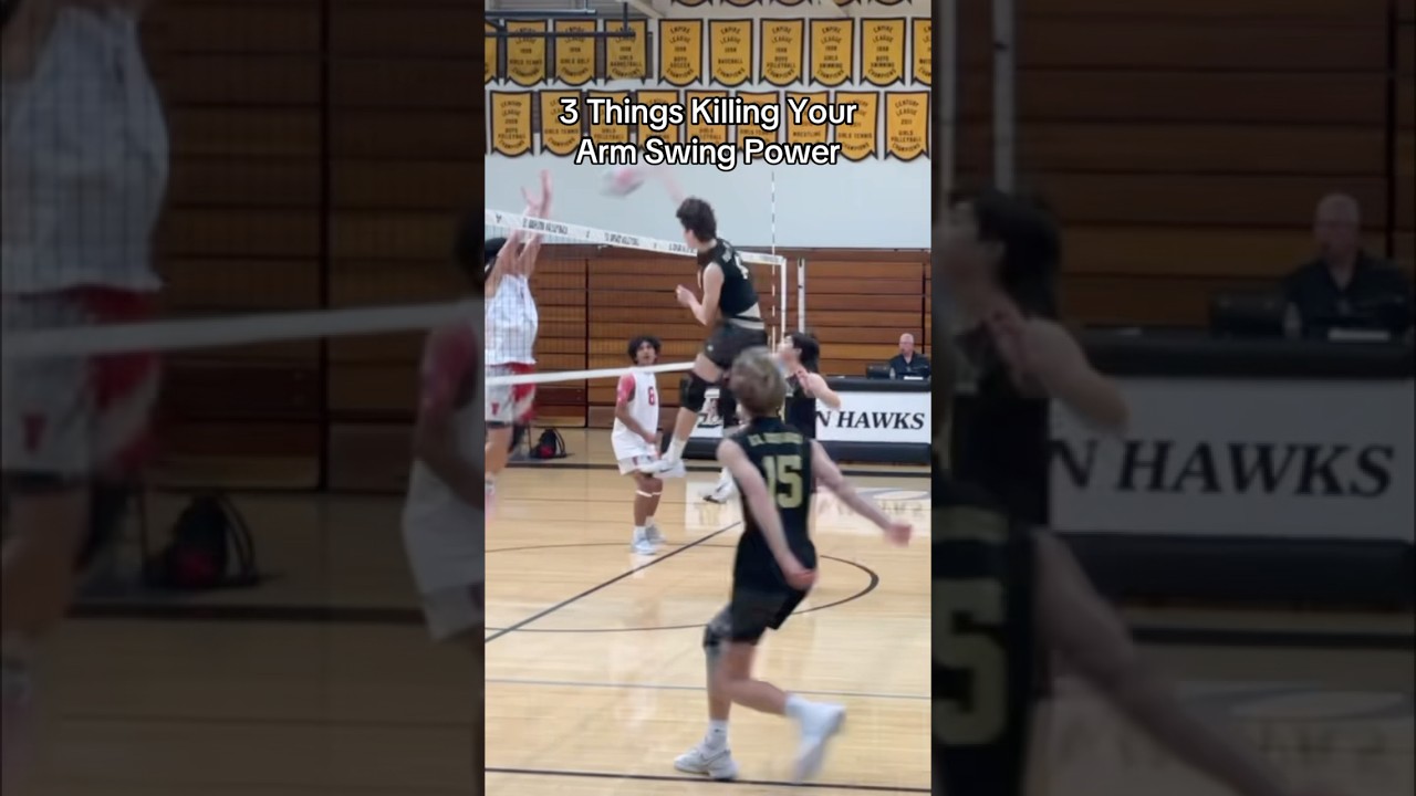 3 Things Killing your Arm Swing Power #repmental #spikeform #volleyballtraining #haikyuu #tutorial