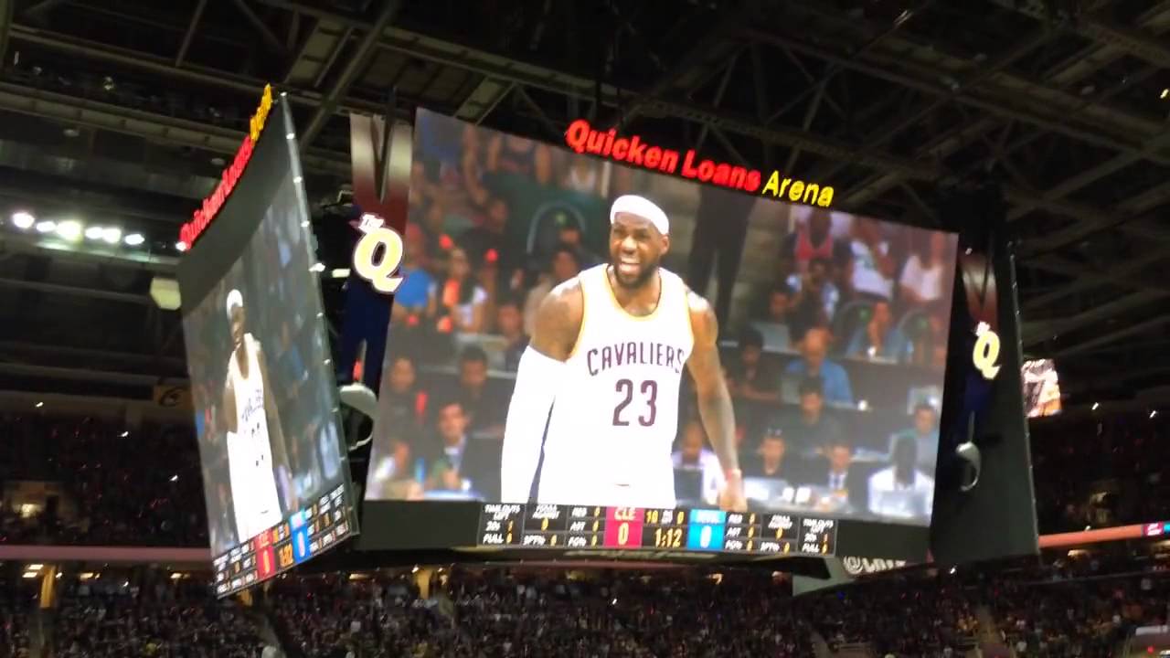 Cleveland Cavaliers 2014-2015 Opening Night (LeBron James' Return): Intro Video and Chalk Toss