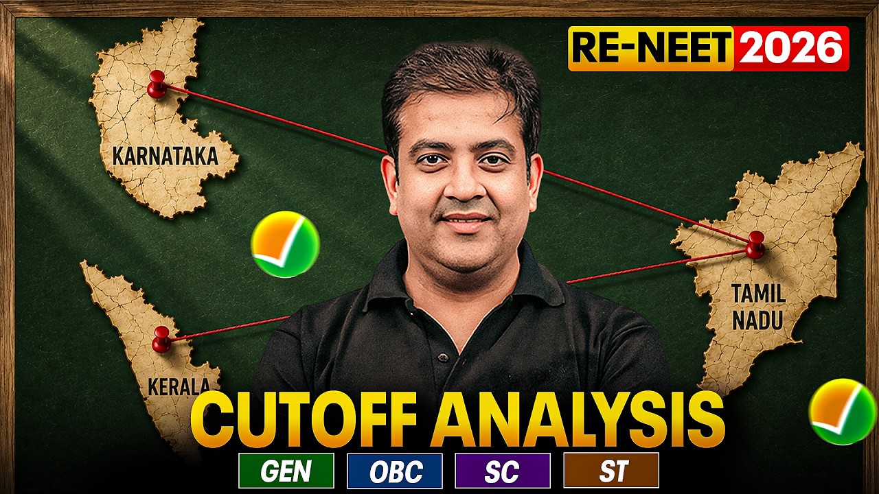 RE-NEET 2026 Karnataka, Tamil Nadu & Kerala Cutoff & Safe Score Analysis
