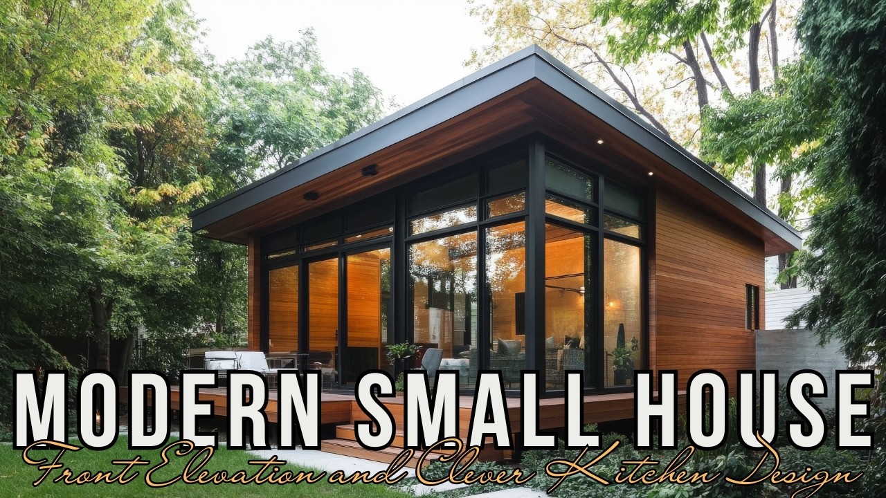 Modern Small House Tour: Striking Front Elevation and Clever Kitchen Design