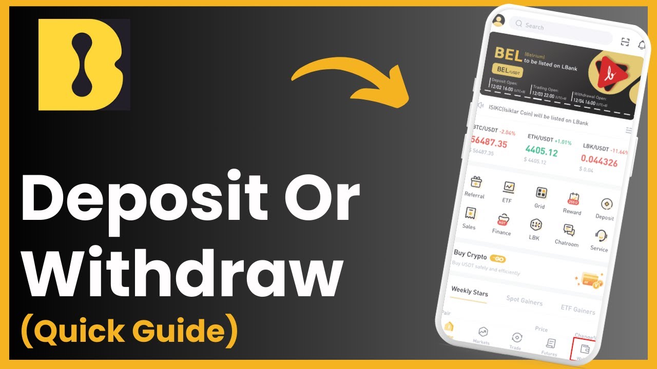 How To DEPOSIT Or WITHDRAW On Lbank Exchange | Crypto App Tutorial !