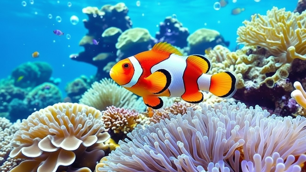 Stunning 4K Aquarium Video | Tropical Fish Tank, Coral Reef Colors & Relaxing Sleep Sounds