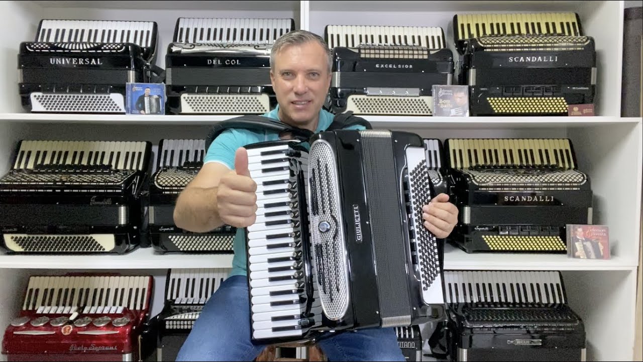 Acordeon Giulietti Classic 127 - Cassoto duplo - Jeferson Oliveira