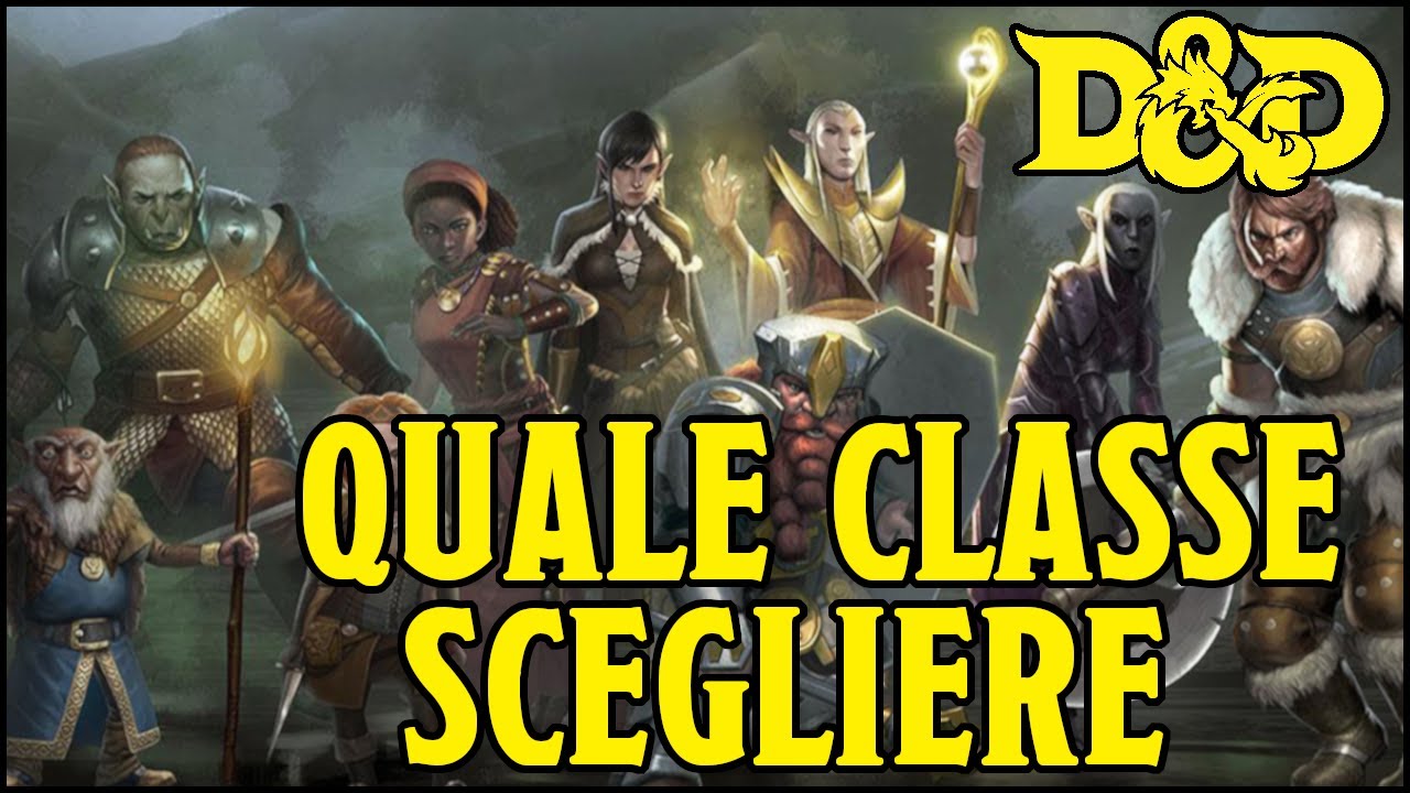 Quale CLASSE giocare - Guida per Nuovi Giocatori alle Classi di D&D 5e, dnd 5.5 2024 ita