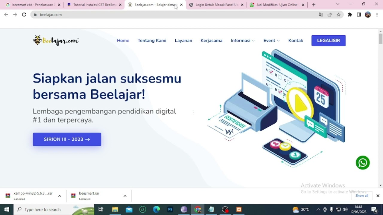 CARA INSTAL DAN MODIFIKASI BEESMART   APLIKASI UJIAN BERBASIS KOMPUTER