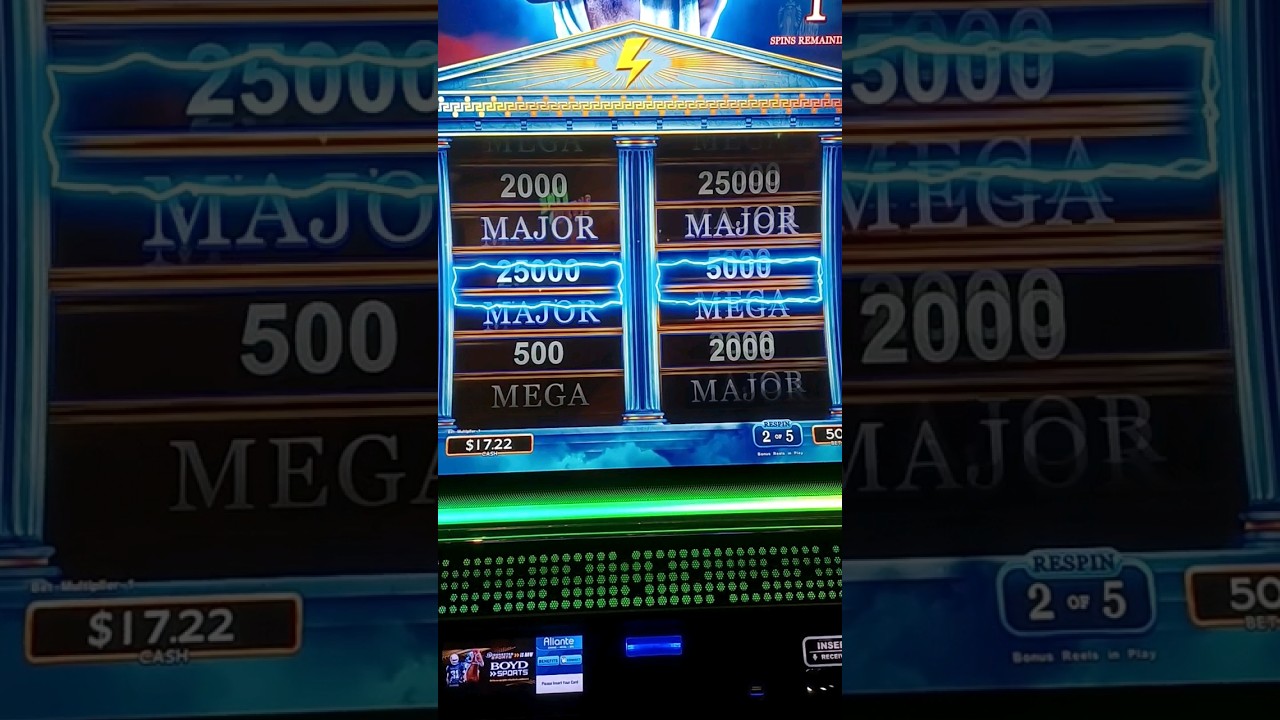 Zeus Slot Machine - Double Jackspot Spins (3 Power ups)
