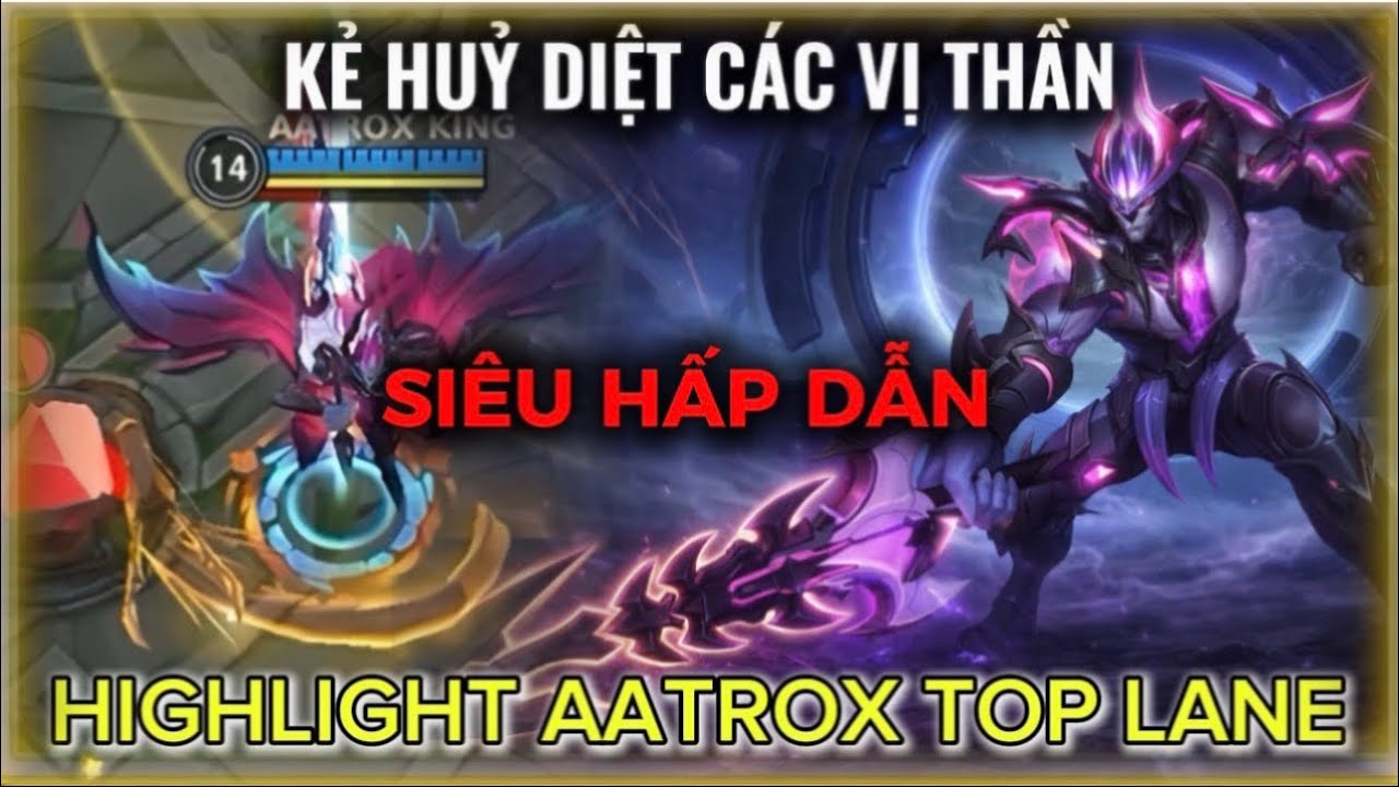 ATX Tốc chiến: Highlight CỰC HAY của vị tướng bất khả chiến bại! #aatrox #wildrift #tocchien 