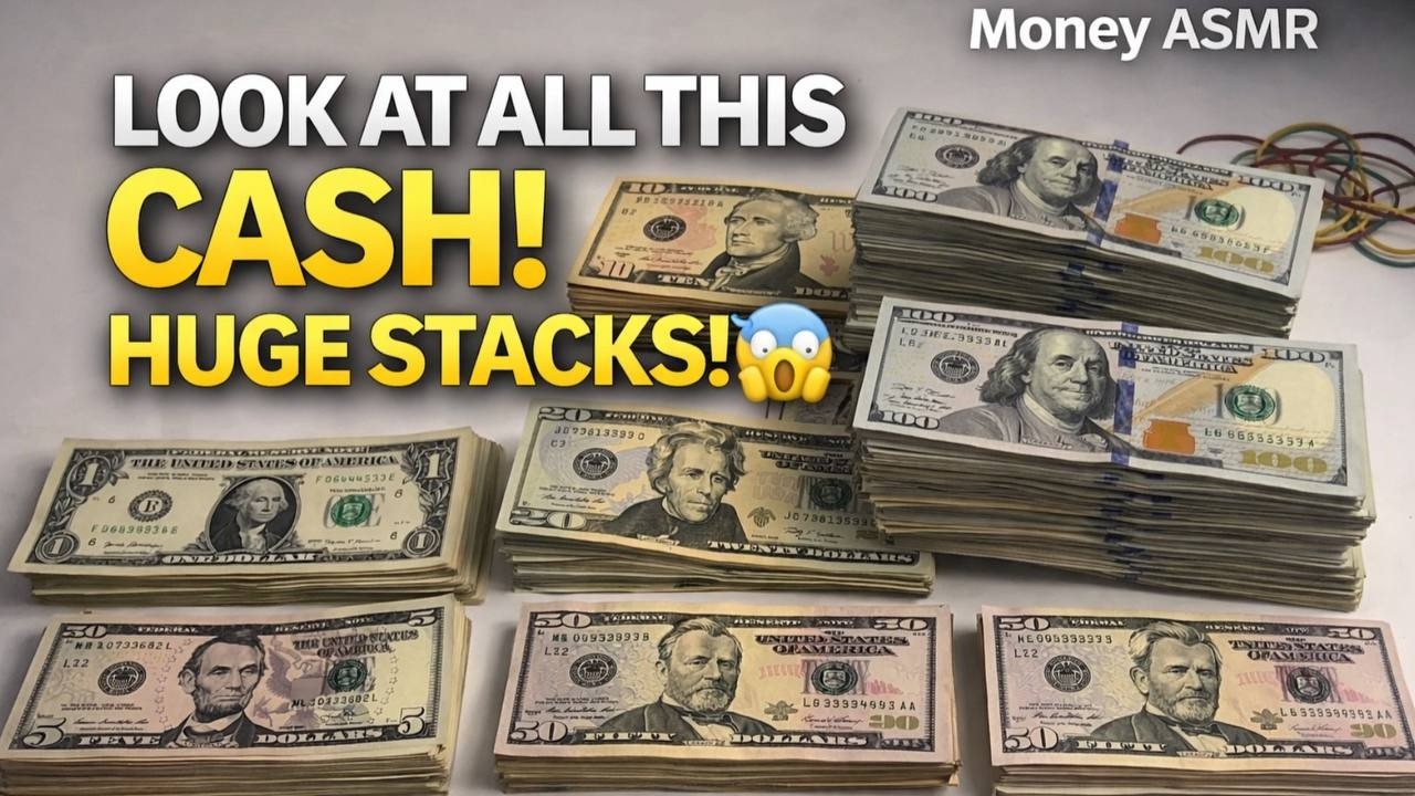 Huge Stacks of Cash | Money Counting ASMR