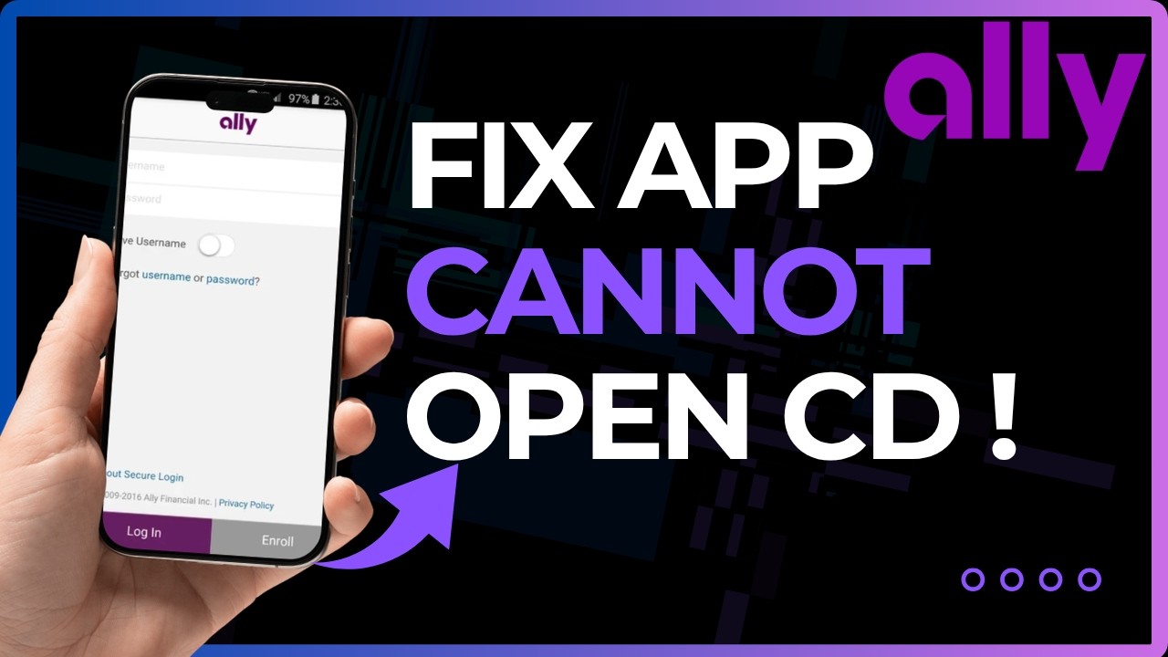 How To Fix Ally Bank Cannot Open CD !