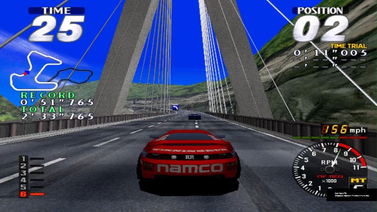 Rave Racer (Arcade Archives 2/PS5) - T.T. | Novice Course (Ridge Racer Short) [2'17
