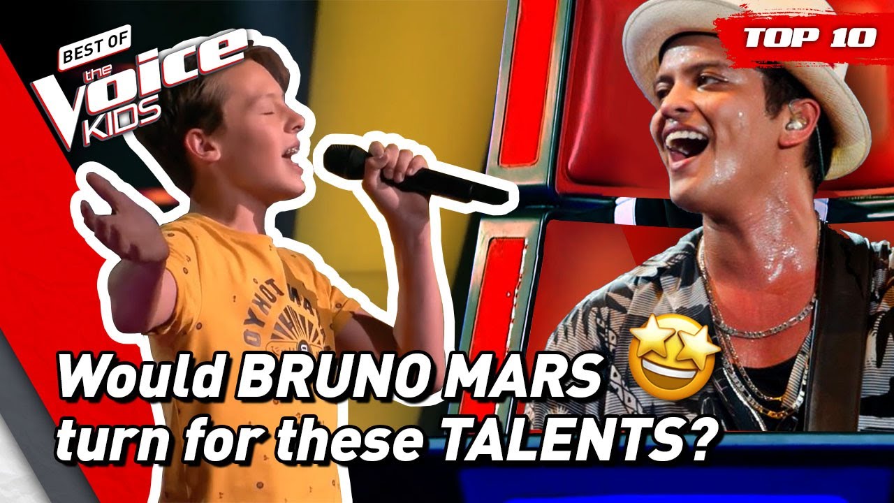 Best BRUNO MARS songs on The Voice Kids! | Top 10