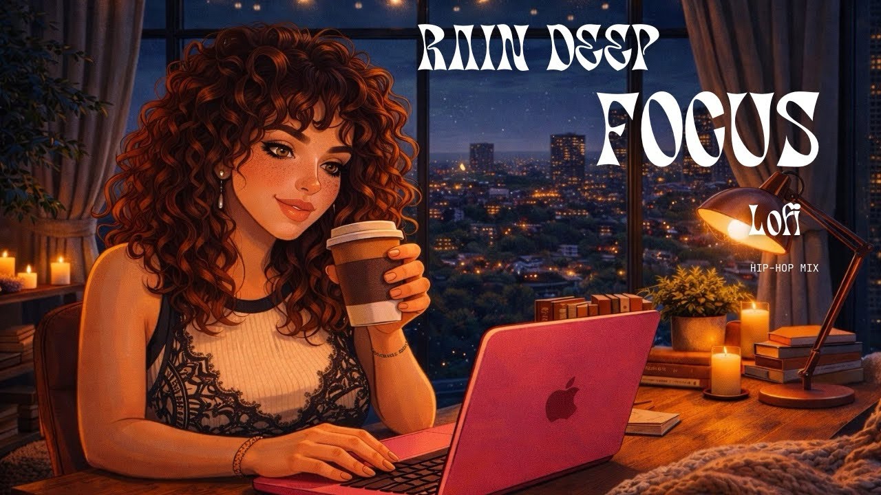 Rainy Deep Focus Lofi 🌧️ | 90 Minutes of Study & Work Music