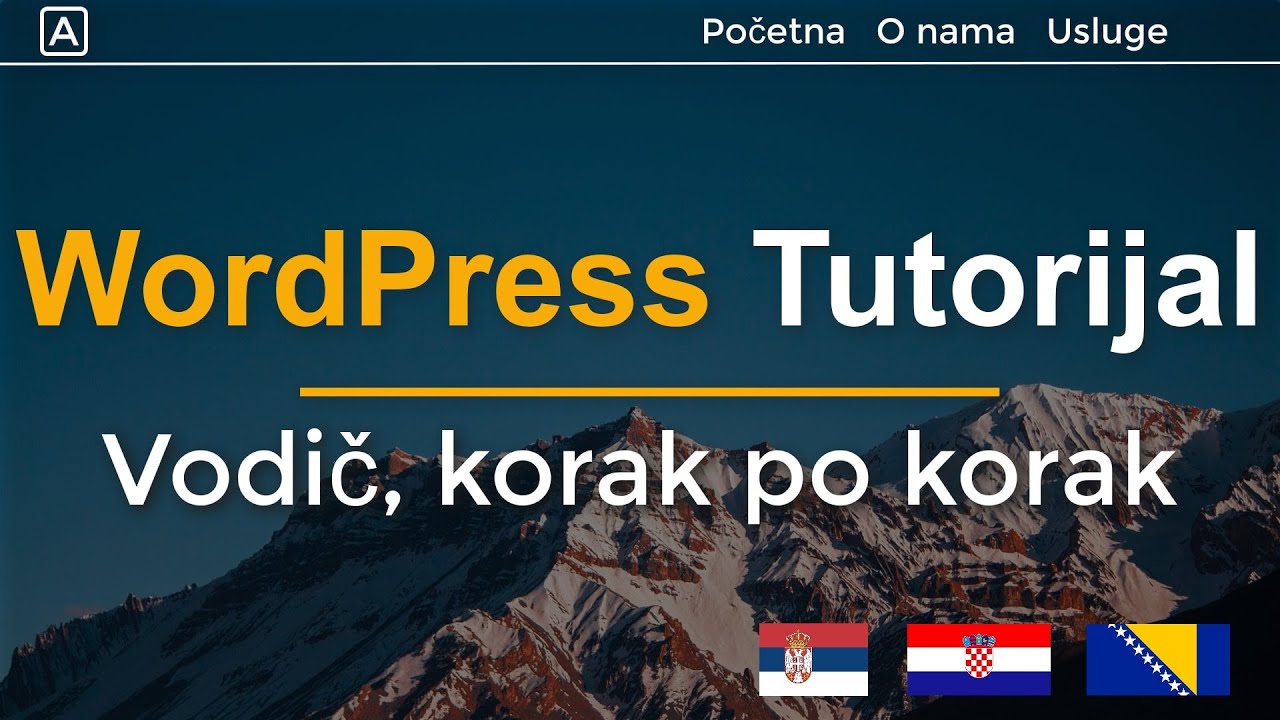 Kako da napravim Wordpress sajt 2026 | 23 Jednostavna Koraka | Wordpress tutorijal za početnike
