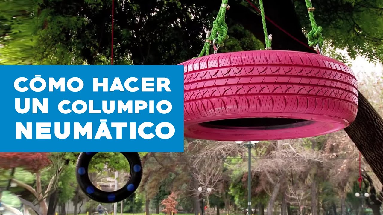 Cómo hacer un columpio con neumático