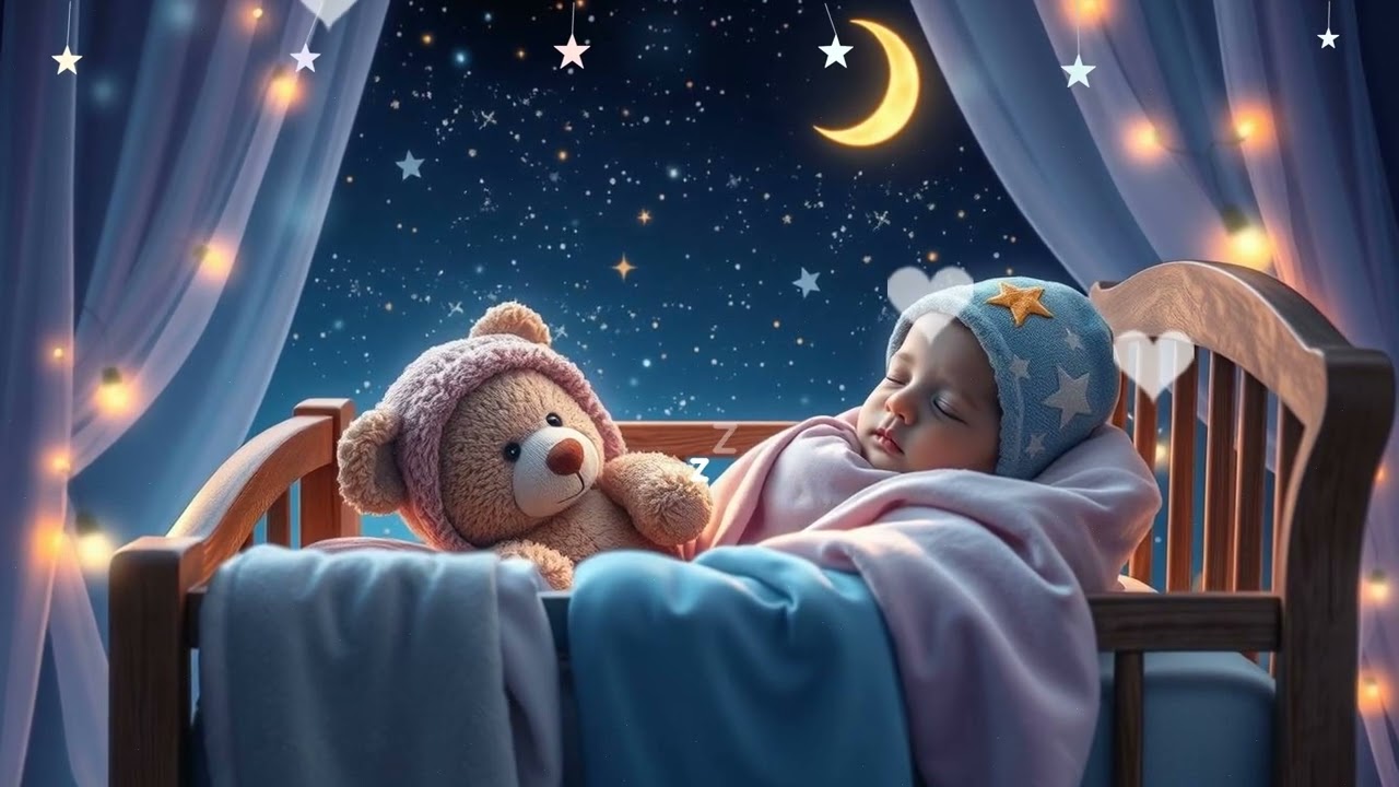 ☔ Baby Sleep Under Gentle Rain 🌧️ Soothing Lullaby Sounds 🌙