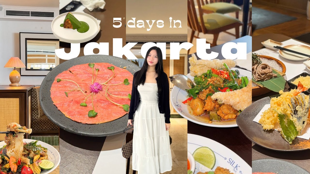 JAKARTA VLOG 🍜 : pasar nusantara, new gem, cafe, and lots of traditional food & snacks ❤ (eng/indo) 
