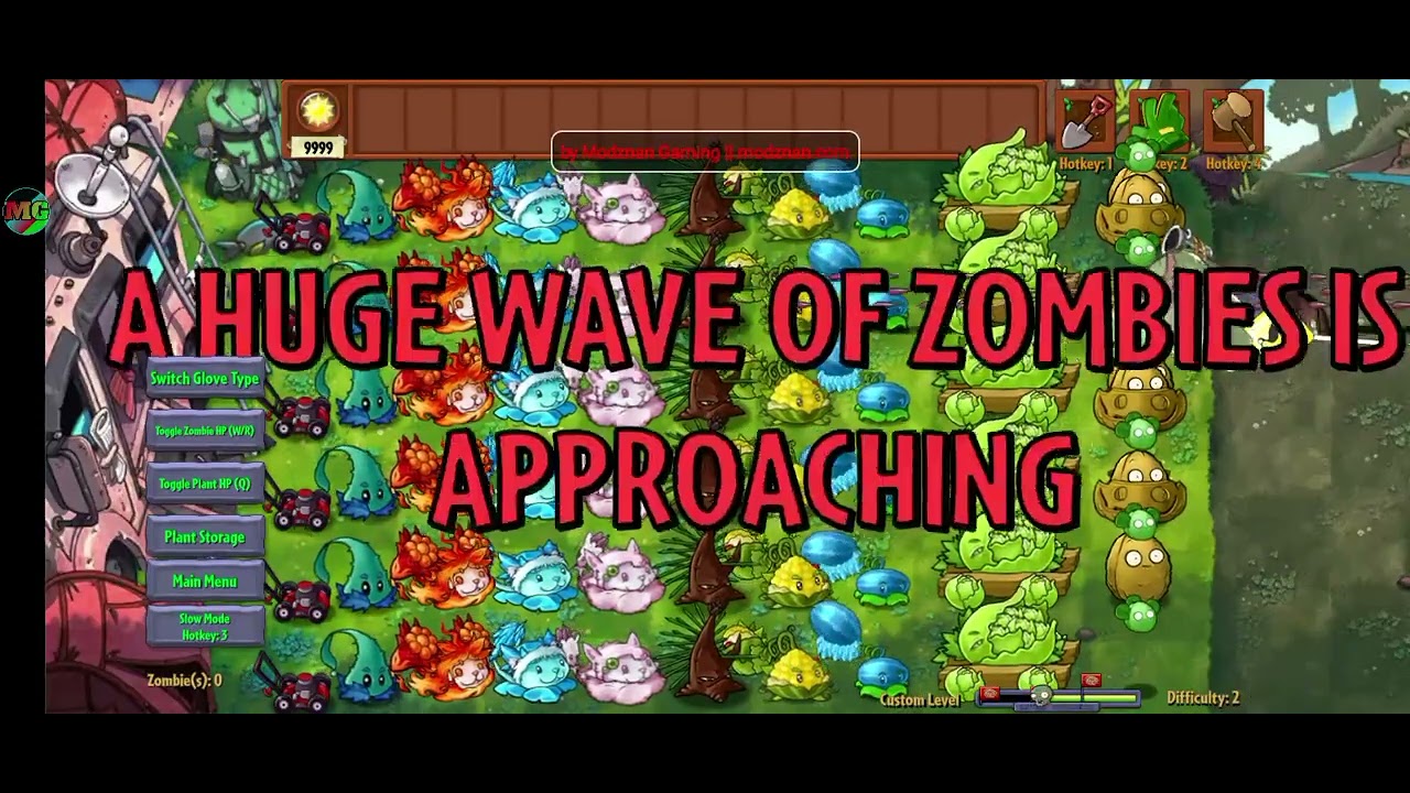 Can thrower plants survive 3 waves of strong zombies🤔