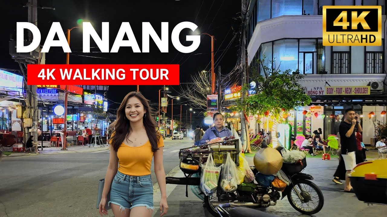 DA NANG 🇻🇳 VIETNAM Night Vibes Walking Tour 4K | Summer 2025