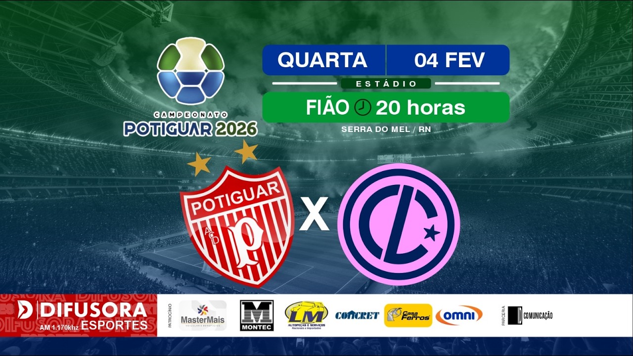 (🔴 AO VIVO) POTIGUAR X LAGUNA | CAMPEONATO - POTIGUAR 2026