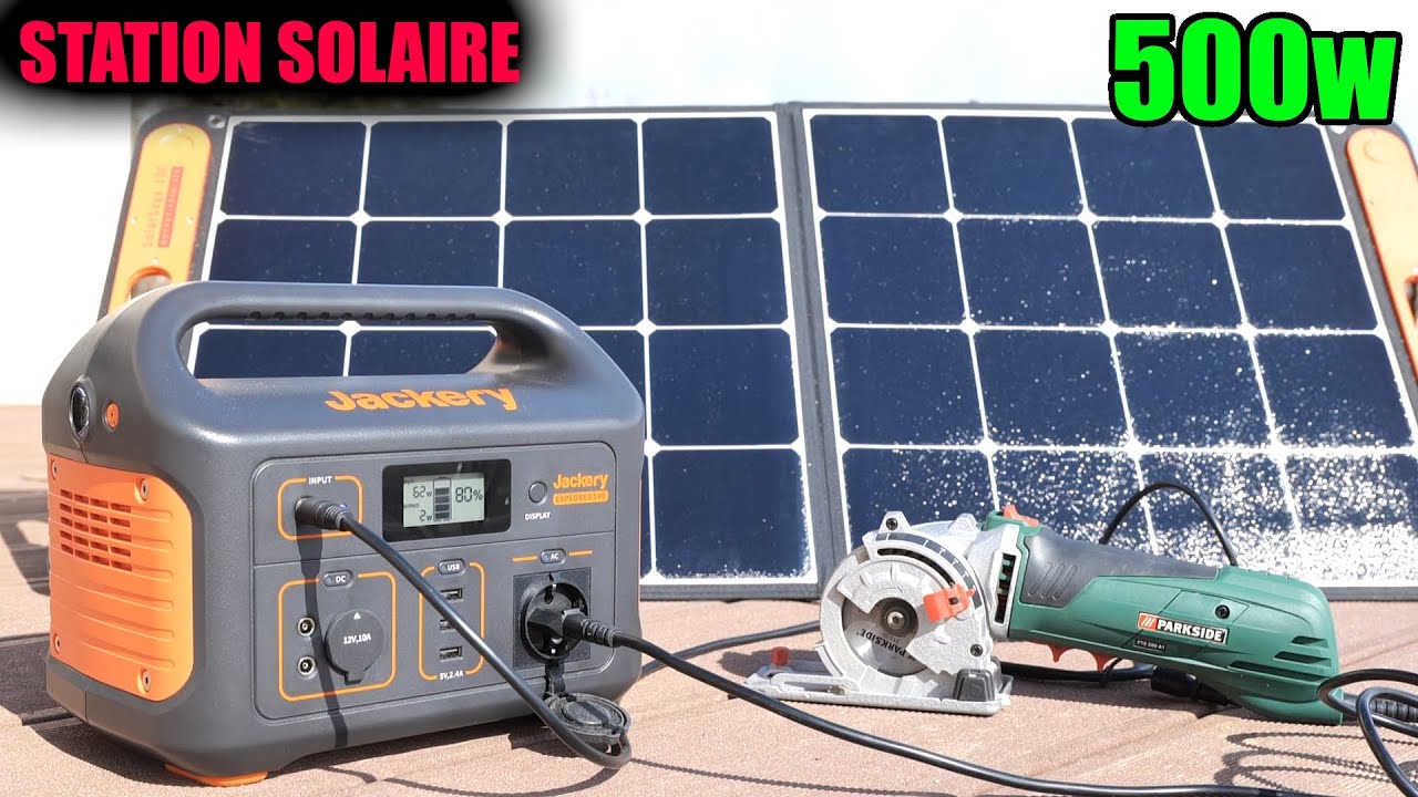 Station d'énergie solaire 500w Jackery Explorer 500 groupe électrogène à batterie + panneau solaire