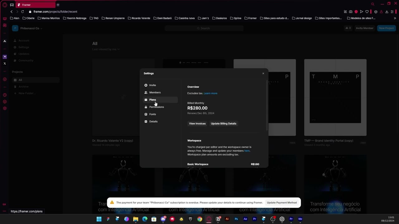 Mudar Plano Framer