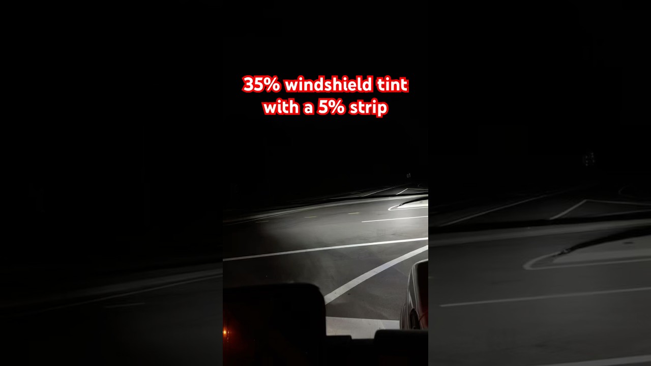 35% windshield tint at night. #windows #night #dark #light #nowindows