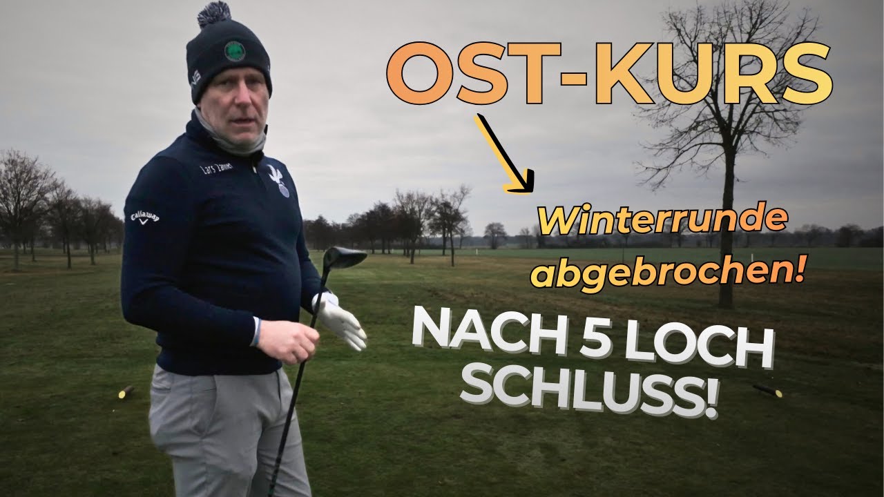 Winterrunde im Golfpark Hainhaus: Nur 5 Löcher – dann war Schluss
