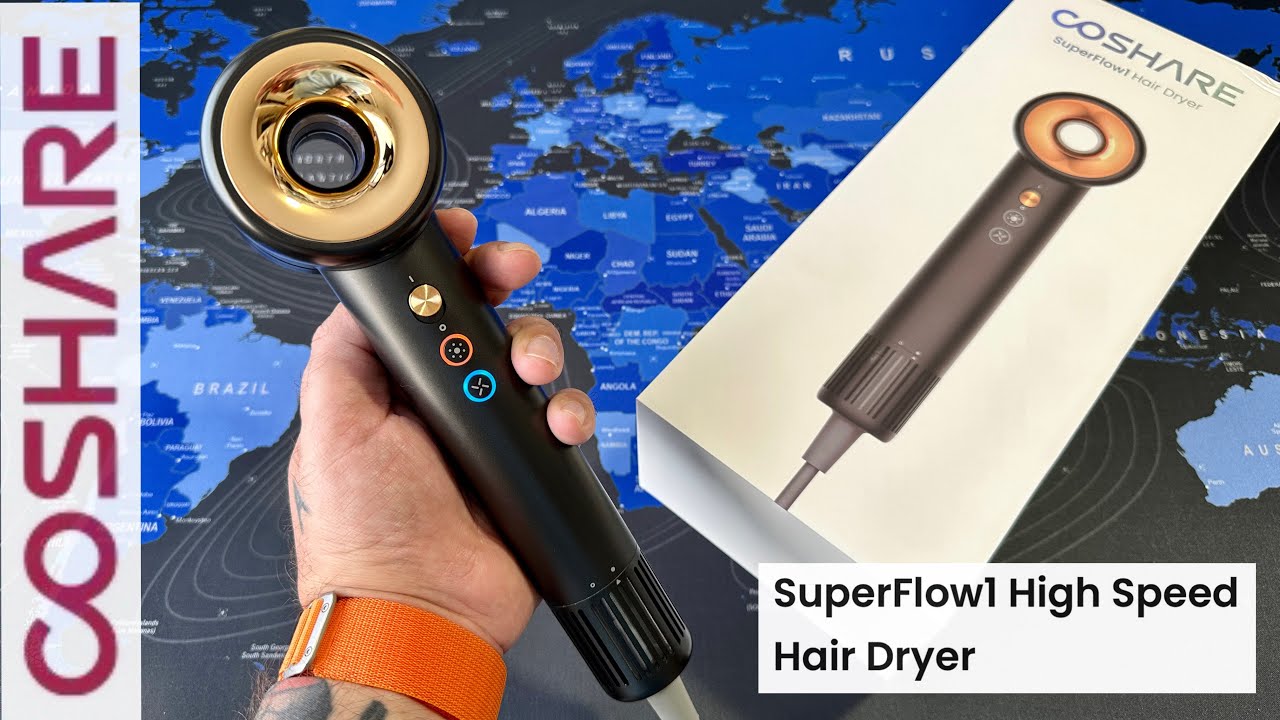 COSHARE SuperFlow1 - High-Speed Hair Dryer with Essence Ring