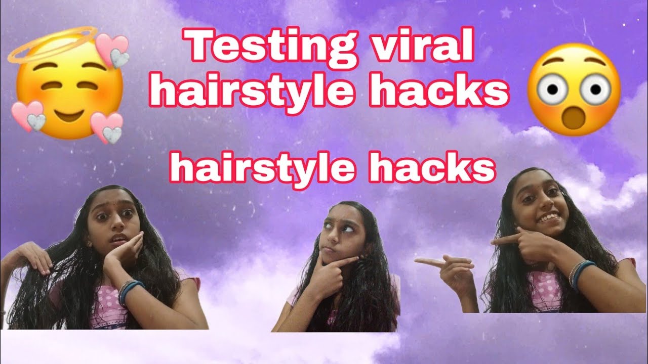 Testing viral hairstyle hacks|5min craft|Testing|Juwal's Sweet world|malayalam|simple|
