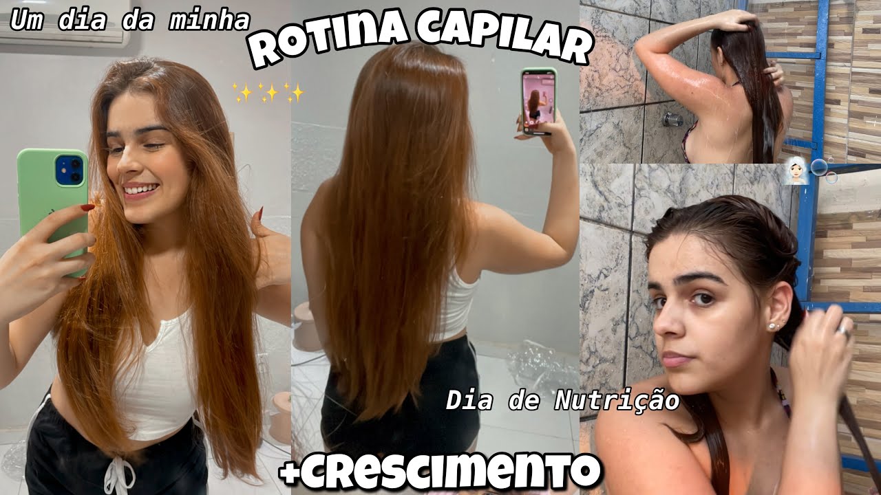 MINHA ROTINA CAPILAR PARA CRESCIMENTO| Nutrição capilar poderosa🧖🏻‍♀️✨