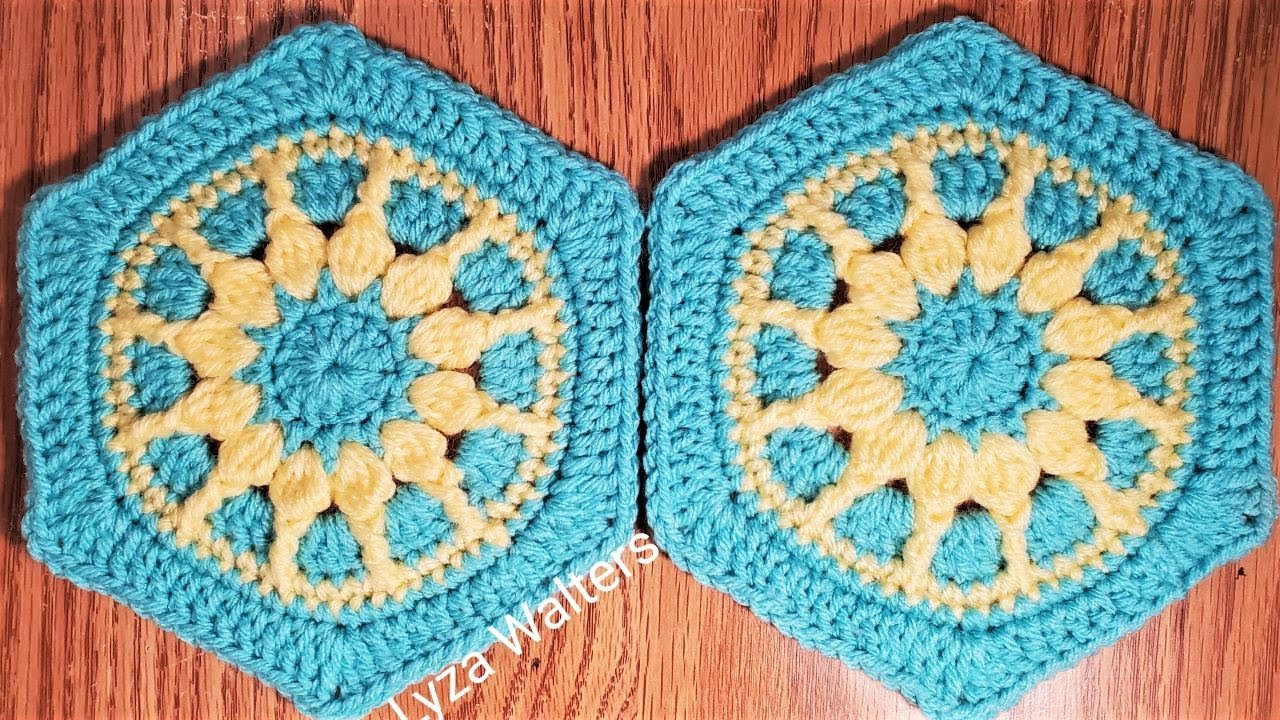 Crochet Hexagon Motif No6