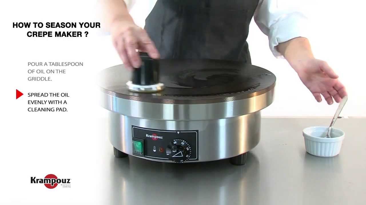 How to maintain & season your crepe maker - Krampouz