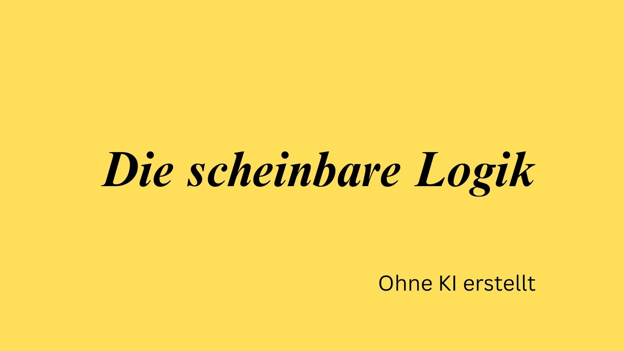 Die scheinbare Logik