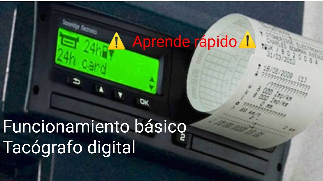 TACÓGRAFO DIGITAL, ⚠️ Iniciación básica