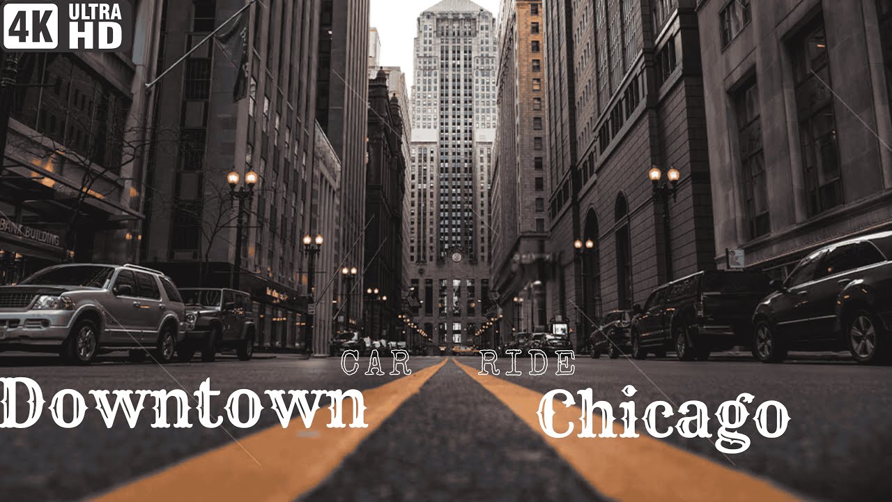 30-Minute Relaxing Drive Through Downtown Chicago | Real City Sounds & Traffic Experience