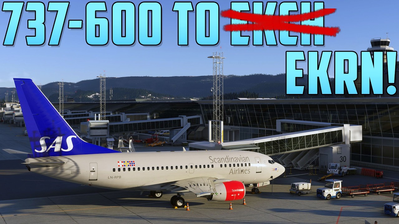 ✈️ SAS 737-600 ➜ VECTORS TO COPENHAGEN! ✈️ ENVA ➜ EKCH ✈️
