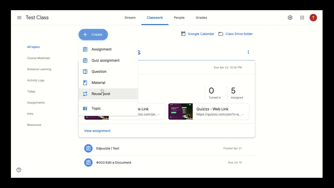Google Classroom Walkthrough - Teachers
