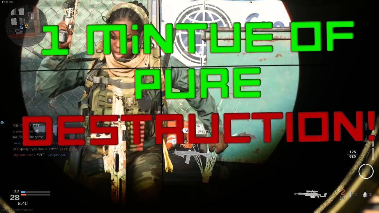 1 MINUTE DESTRUCTION MONTAGE with AX50 on SHIPMENT. Call of Duty Modern Warfare/ Warzone.