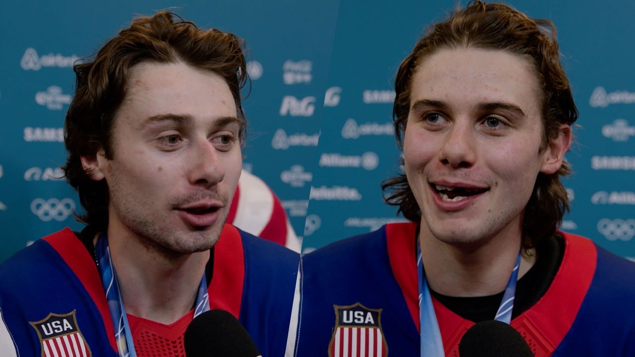 Jack & Quinn Hughes on winning Gold together