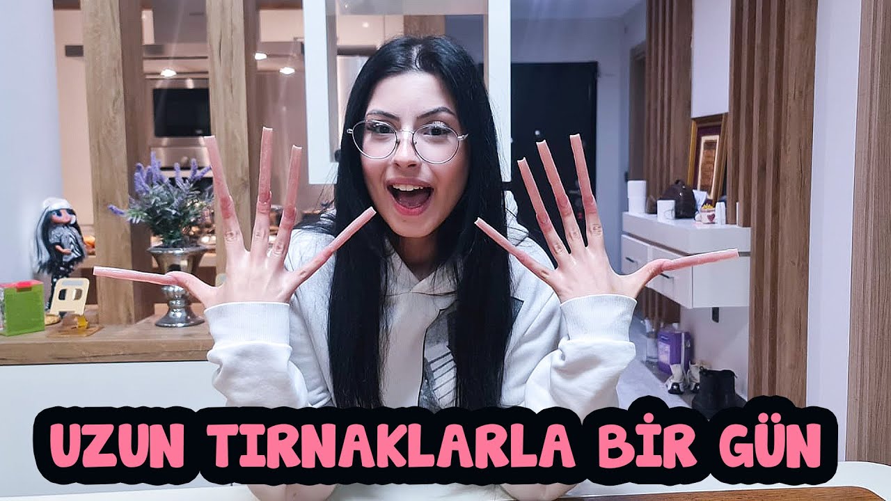 UZUN RENKLİ TIRNAKLARLA 1 GÜN GEÇİRDİM | EYLÜL LAL