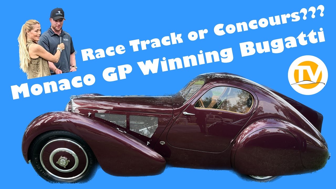 Monaco Grand Prix winning Bugatti Type 51 Racecar wearing 'in-period' Parisian-tailored winter suit