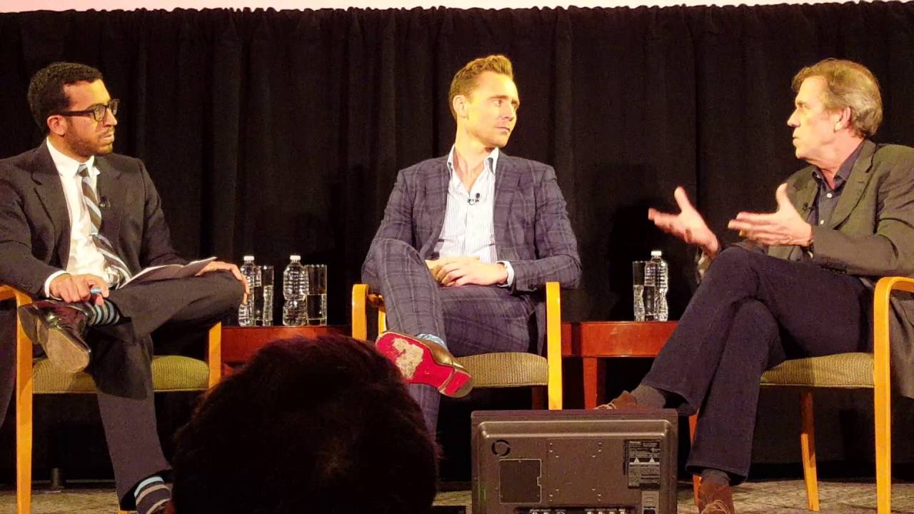 TimesTalks Tom Hiddleston & Hugh Laurie 4/11/16 (1)