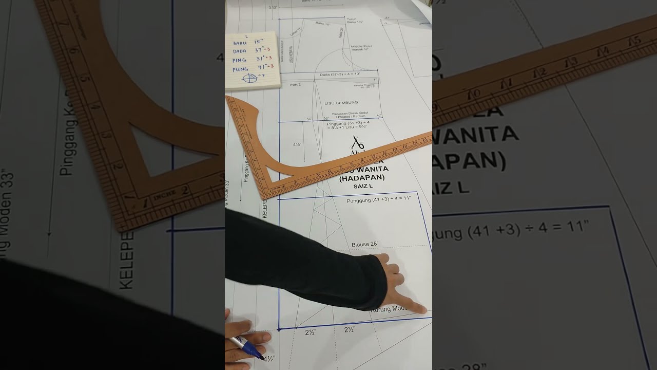 [LUKIS] MULTI POLA BAJU MODEN WANITA