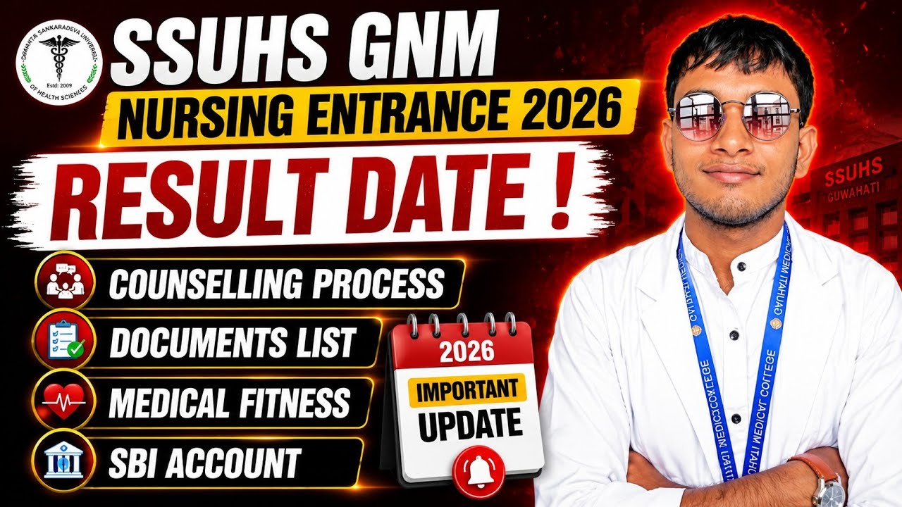 SSUHS GNM Nursing Result 2026 ✅| Seat Matrix & Cut-Off 🔥 | Counselling Process & Documents | 