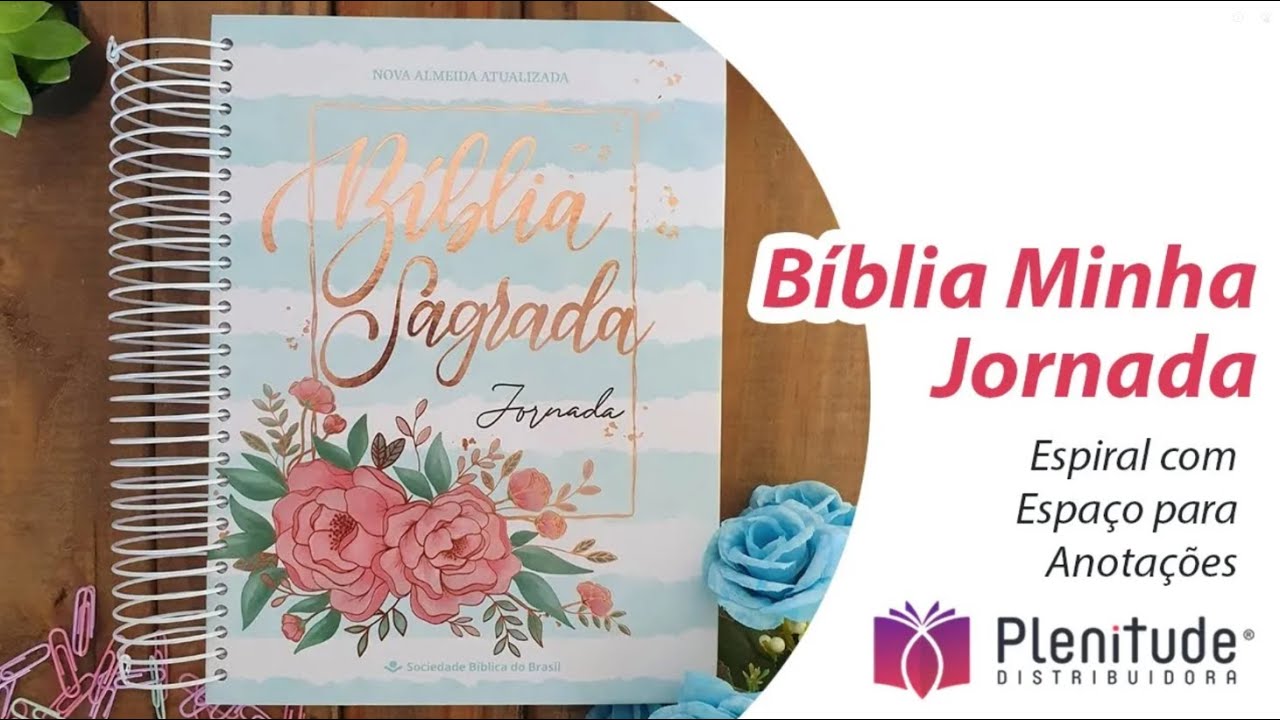 Bíblia Jornada Anote Espiral Aquarela | NAA | Espapaço para Anotações | Plenitude